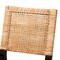 Baxton Studio Lesia Modern Bohemian Natural Brown Rattan and Espresso Brown Mahogany Wood Dining Chair 224-13130-ZORO - alternate 5